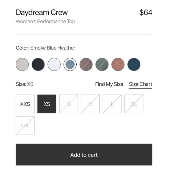 VUORI Daydream Crew Size XS NWT - Picture 5 of 7